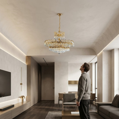 Lustr Světlo Světlo Obývací pokoj Stropní lampa Luxus Luster Lampy