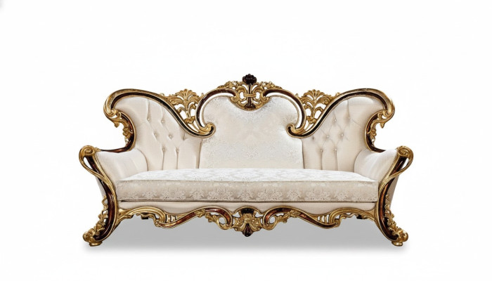 Königliches Sofa Dreisitzer Couch Polster Möbel Couchen Sofas Textil