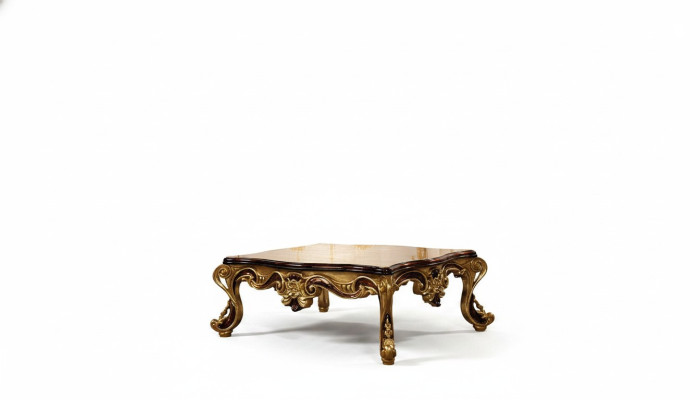 Couchtisch Holz Tisch Wohnzimmer Klassischer Design Luxus Holztisch 119x91cm