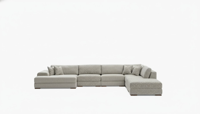 Ecksofa obývací landschaft látka velká pohovka pohovka u tvaru čalounak 150x425x290