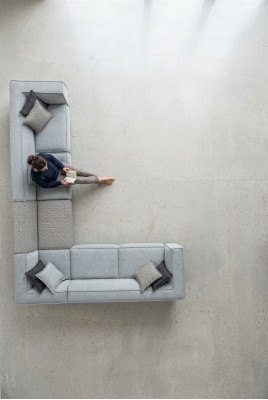 Ecksofa L Form Obývací pokoj Moderní design Pohovky Potah textil 400x310