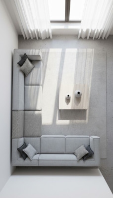 Ecksofa L Form Obývací pokoj Moderní design Pohovky Potah textil 400x310
