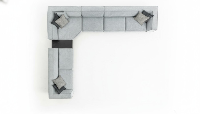 Sofa L Form Pohovka Polštář Obývací pokoj Moderní design Rovná pohovka Textilní Pohovky