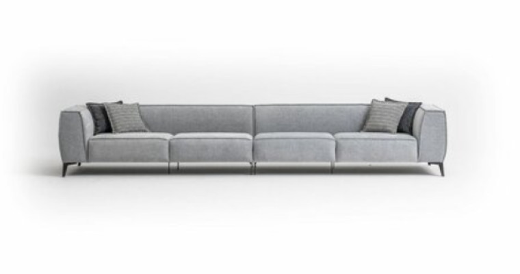 Pohovka Couch Modern obývací pokoj Pohovky 6 Místná sedací souprava Nábytek Textilní pohovka 420cm.