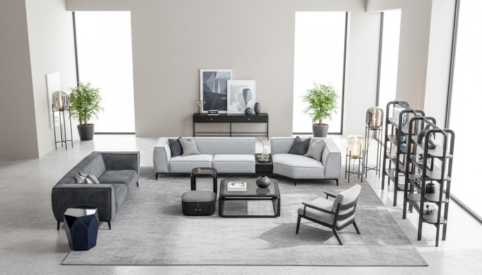 Sofagarnitur xxl Couch Texil Big Sofa 5+3+1 Sitzer Polster Stoff Couchen