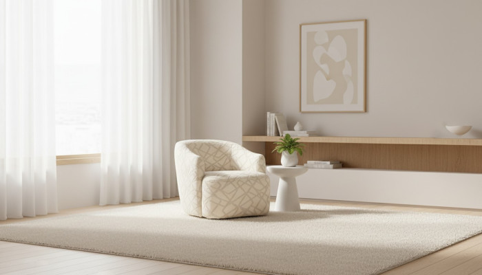 Gepolsterter Cocktailsessel in einer angenehmen Farbe in einem modernen Design