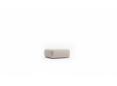 Hocker Beige Wohnzimmer Polster Textil Möbel Möbel Ottomane Couch