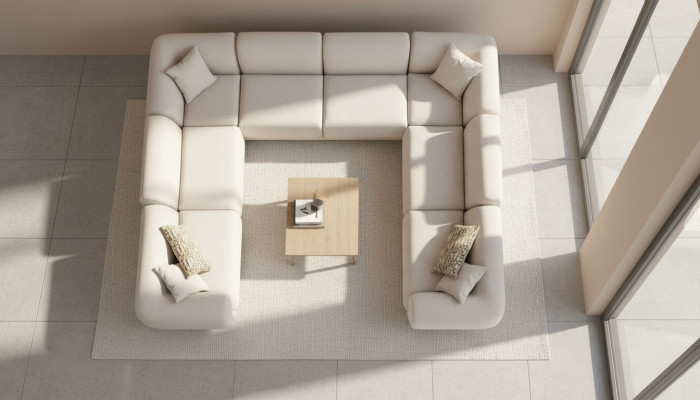 Ecksofa U-Form Wohnzimmer Luxus Stil Modern Design Sofa Couch Wohnlandschaft