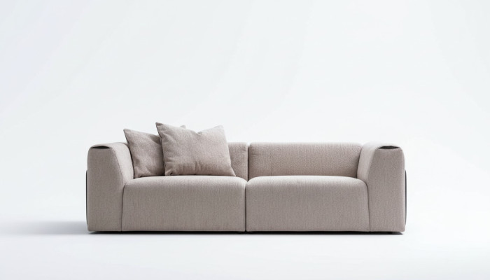 Moderní sedací souprava z luxusní textilie do obývacího pokoje - Pohovka 3místná s moderním designem.
