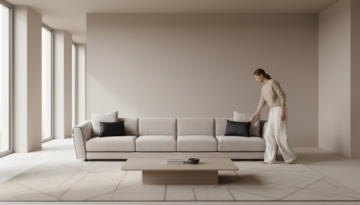 xxl Hotel Couch Velká obývací souprava Couch Moderní dřevěný nábytek