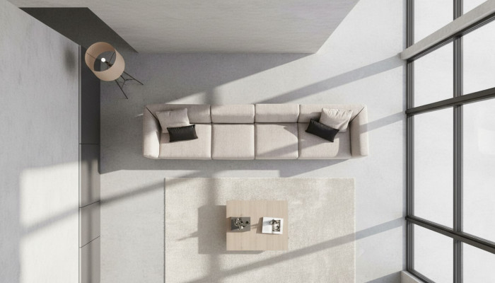 xxl Hotel Couch Velká obývací souprava Couch Moderní dřevěný nábytek