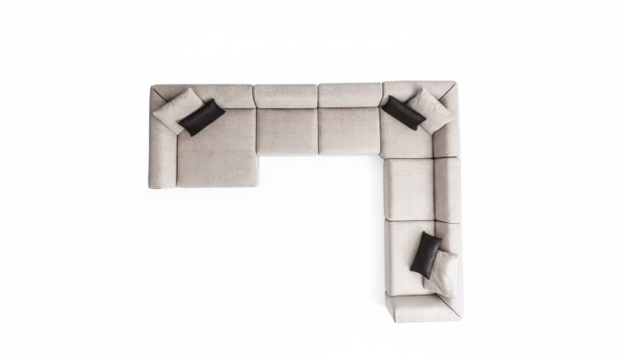Luxus Ecksofa U-Form Wohnzimmerset Modern Wohnzimmer Polstersofa Neu