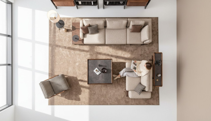 Sedací souprava Set Design Modern Polstrová luxusní obývací pokoj Potahová látka