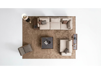 Sedací souprava Set Design Modern Polstrová luxusní obývací pokoj Potahová látka