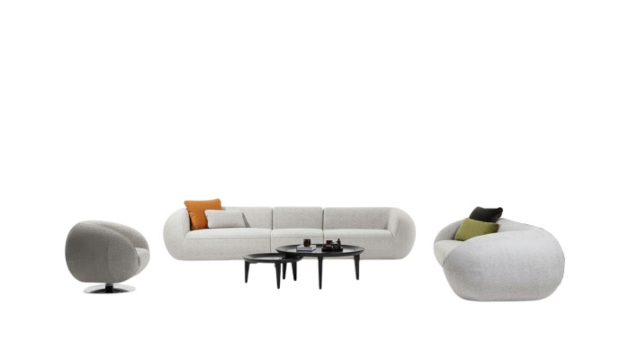 Luxuriöse Lounge Garnitur Sofa Set Fünfsitzer Dreisitzer Sessel Set Modern