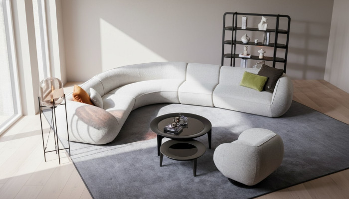 Graue Ecksofagarnitur Wohnzimmer Polstersofa Luxus Ecksofagruppe Sofa