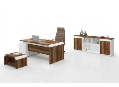 Büromöbel-Set Büroeinrichtung Schreibtisch Aktenschrank Schrank Luxus