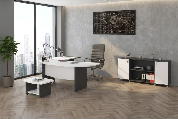 Moderní set kancelářského nábytku Sada kancelářského nábytku Design pracovního místa 3dílná