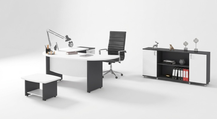 Moderní set kancelářského nábytku Sada kancelářského nábytku Design pracovního místa 3dílná