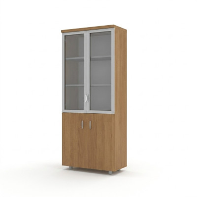 Aktenschrank Arbeitszimmer Bücher Regal Büro Möbel Holz Akten Schrank