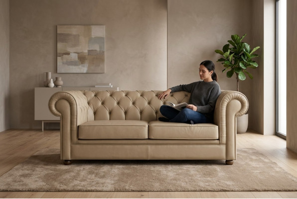 Chesterfield dvoumístná kancelářská luxusní kancelářská nábytek čalouněná pohovka.