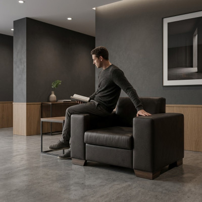 Křeslo Moderní Design Polstrované Křeslo Pracovna Kancelářský Nábytek