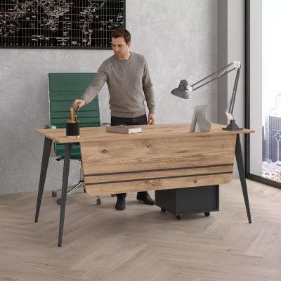 Arbeitszimmer Schreibtisch Büro Computertisch Tisch Computermöbel