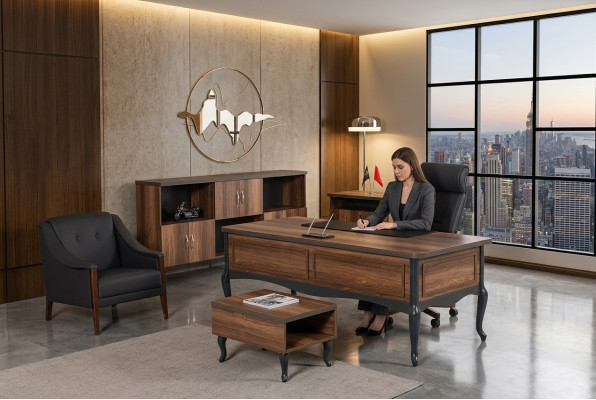 Arbeitzimmer Couchtisch Büro Einrichtung Beistelltisch Neu Office