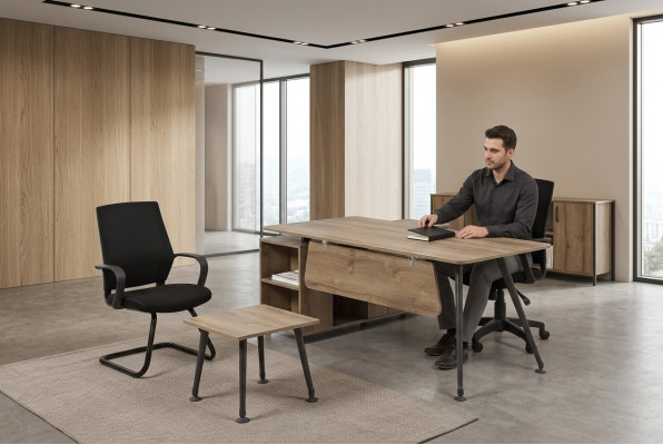 Kompletní kancelářský set nábytku - stoly kancelářské nábytek stolek design