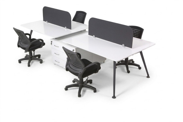 Großer Arbeitsplatz Bürotisch Schreibtische Moderne Büroeinrichtung Stil