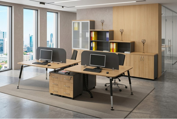 Großer Schreibtisch Luxus Büromöbel Chef Computerschreibtisch Design