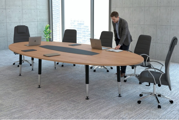 Konferenztisch Designer Büro Arbeit Zimmer 220x110 Möbel Tisch Moderner