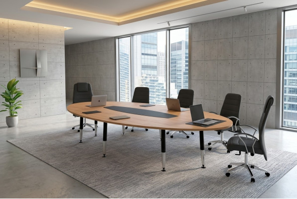 Konferenztisch Designer Büro Arbeit Zimmer 220x110 Möbel Tisch Moderner