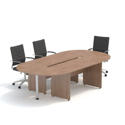 Büroeinrichtung Konferenztisch Arbeitszimmer Büro Tisch Design Aktenschränke