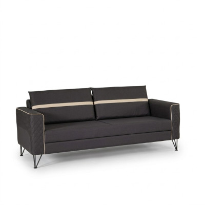 Arbeitszimmer Sofa Couch 3 Sitzer Polster Stoff Textil Möbel Designer