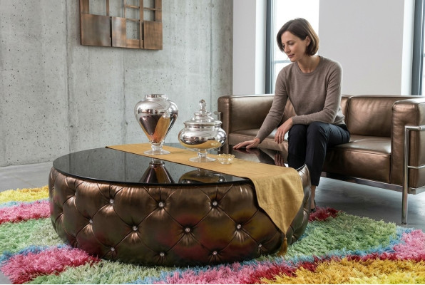 Stůl Chesterfield Luxury Living Room Coffee Table Wood Modern