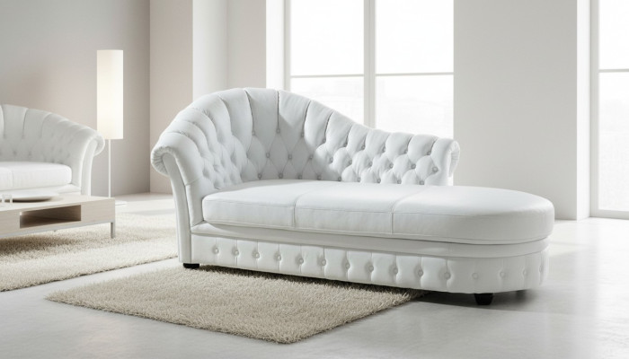 Chesterfield Chaiselounge Liege Chaise Wohnzimmer Couch Sofa Lounge