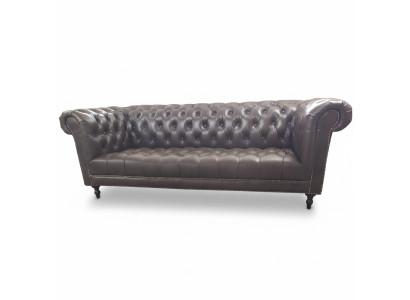 Pohovka 4místná Chesterfield Couch Luxus 245cm Kožená pohovka Nábytek