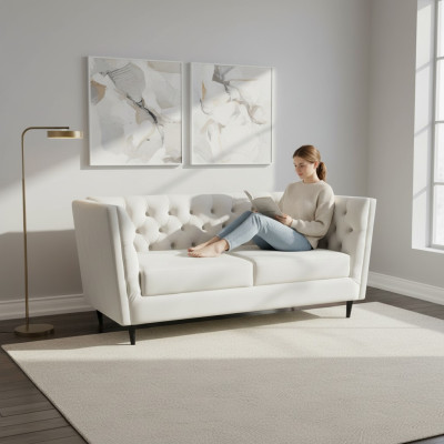 Luxus Sofa 3 Sitzer Design Chesterfield Luxus Couchen 230cm Möbel Sofas