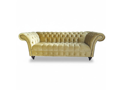 Luxus Sofa Dreisitzer Design Chesterfield Textil Couchen Modern