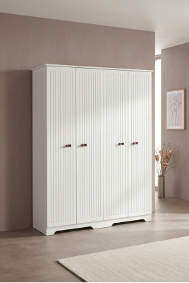 Klassische Möbel Regal Schränke Schrank Schlafzimmer Holz 160cm Luxus