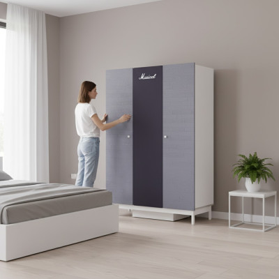 Šatní skříň Design Skříně Nábytek Dětský pokoj Skříň Dřevo Nový.