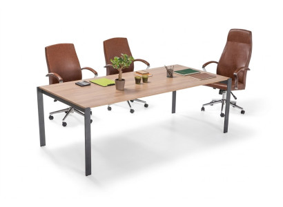 Moderner Großer Konferenztisch Holz Designer Büro Arbeitszimmer Möbel