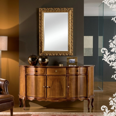 Kommode braunes Sideboard Wohnzimmermöbel Lowboard Kommoden Sideboards