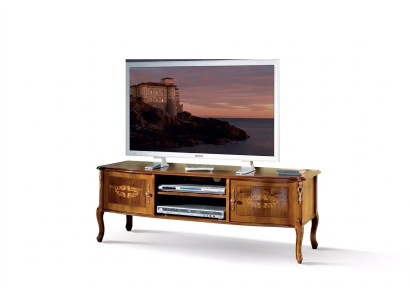 Klassischer Brauner TV-Schrank Wohnzimmer Lowboard Luxus Ständer Design