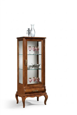 Holzmöbel Glasvitrine Schränke Wohnzimmer Klassische Möbel Vitrine Schrank