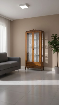 Luxuriöse Glasvitrine Schränke braunem Holz Klassische Möbel Vitrine Schrank