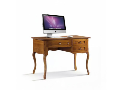 Klassischer Schreibtisch Holzmöbel Braun Arbeitszimmer Möbel Schubladen