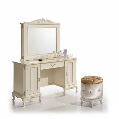 Chic weißen Kommode Spiegel klassische Möbel-Set von Sideboard Kommoden