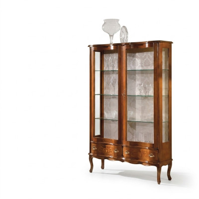 Luxus Vitrine Schrank Möbel Schränke Einrichtung Glasschrank Regal Neu